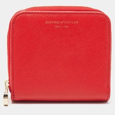 Portefeuille compact zippé en